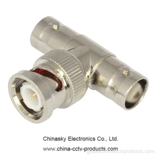 CCTV 2 BNC Connectors BNC Male to BNC Double Female Splitter Factory